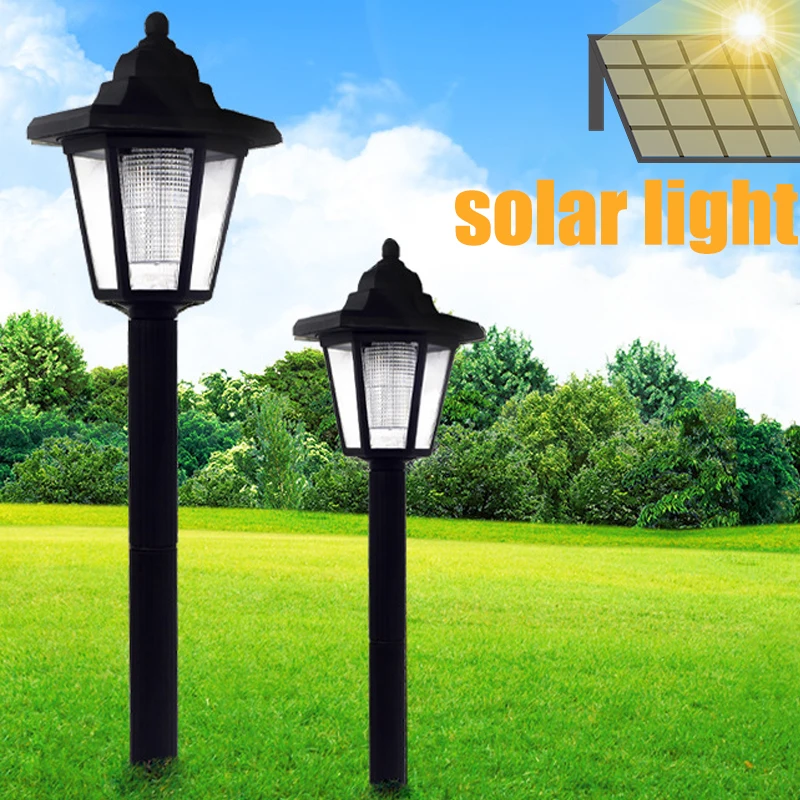 2Pcs Hexagonal Outdoor Solar Lights Retro LED Wall Lamp with Sensor Waterproof Garden Lawn Light Yard Spot Landscape Lamp best solar light for home