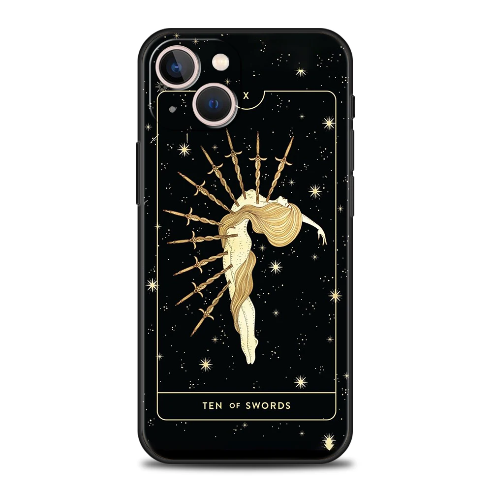 Witches Moon Tarot Mystery Totem Handyhülle für iPhone 16 15 14 13 12 11 Pro Max 7 8 Plus XR XS Silikonhülle Taschen Capas – Detail 2