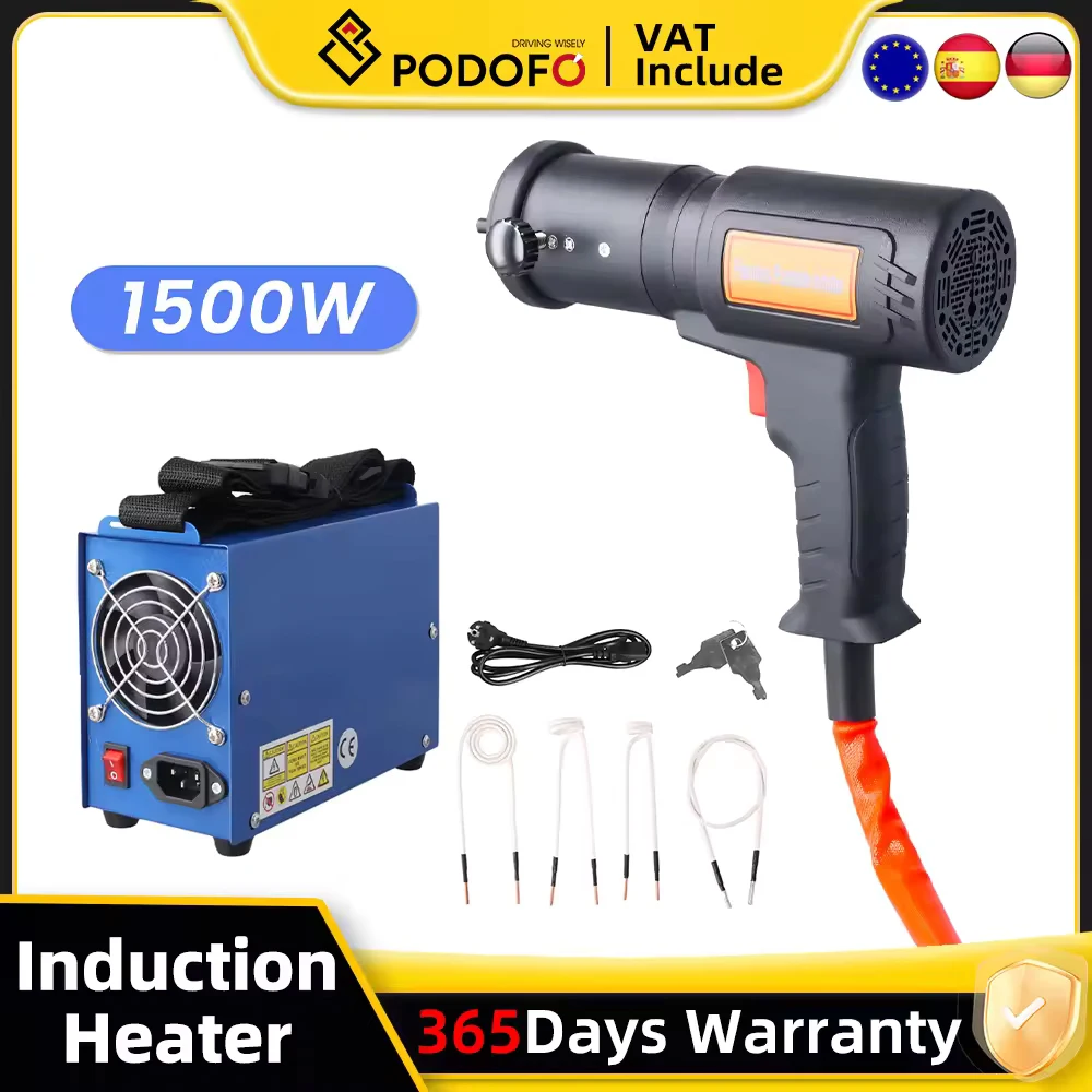 Outil de chauffage par induction à écrou fendu pour automobile, chauffage par induction professionnel, alimentation CA, boulons têtus rounommée, 1500W