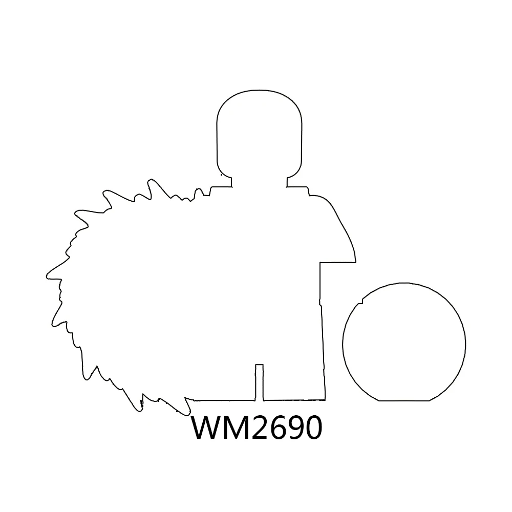 WM6180 애니메이션 피규어 빌딩 블록 장난감 WM2690 WM2691 WM2692 WM2693 WM2694 WM2695 WM2696 WM2697