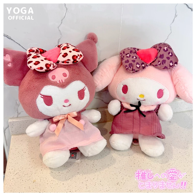 Anime Cartoon Sanrioed Leopard Print Series Plush Toy Kawaii My Melody  Kuromi Cute Stuffed Plushie Doll Kids Birthday Gift 20cm - Movies & Tv -  AliExpress