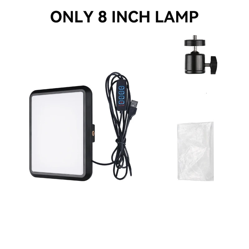  Kit de luz de video LED para cámara, regulable de 10000 K,  paquete de 2 luces de fotografía con soporte de trípode ajustable, filtros  de 9 colores, luces de relleno LED