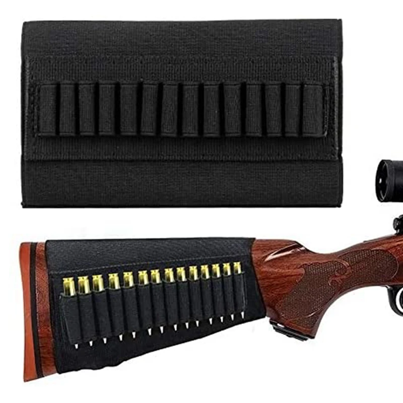 

14 Round Ammo Holder Cartridge Shot Gun Shell Magazine for 5.56mm .22/.223.204 Gun Shell Holders Hunting Butt Holder