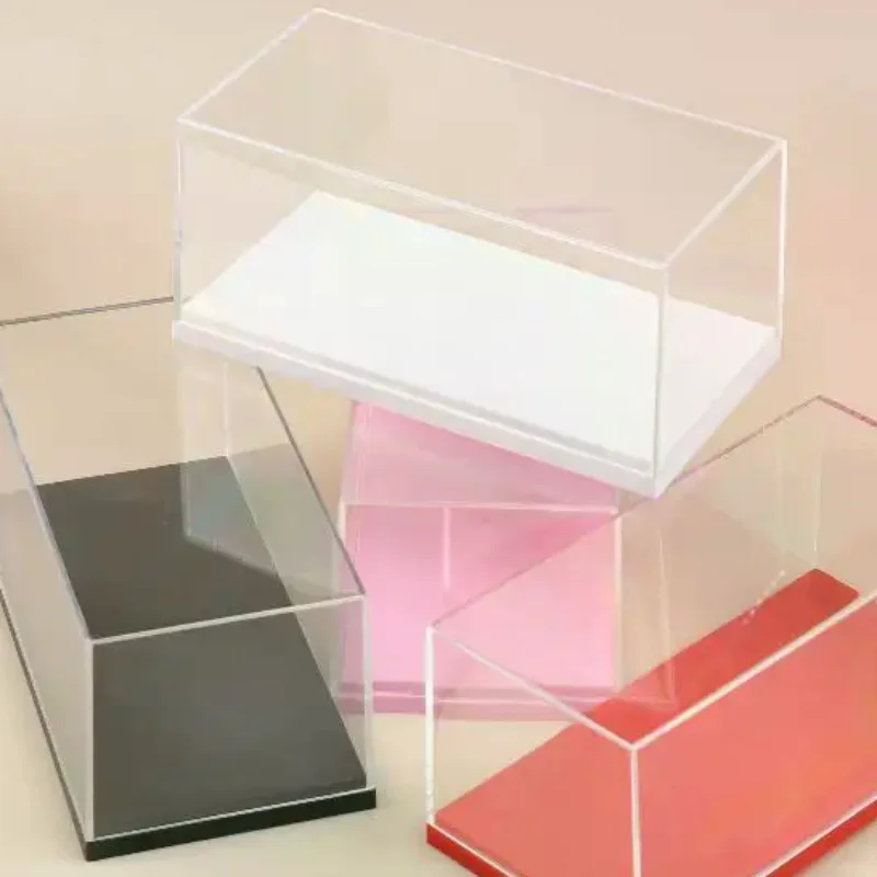 1Pcs Transparent Acrylic Storage Box Practical 1/43 Diecast Model Car Display Box DIY Dustproof Display Rack Toy