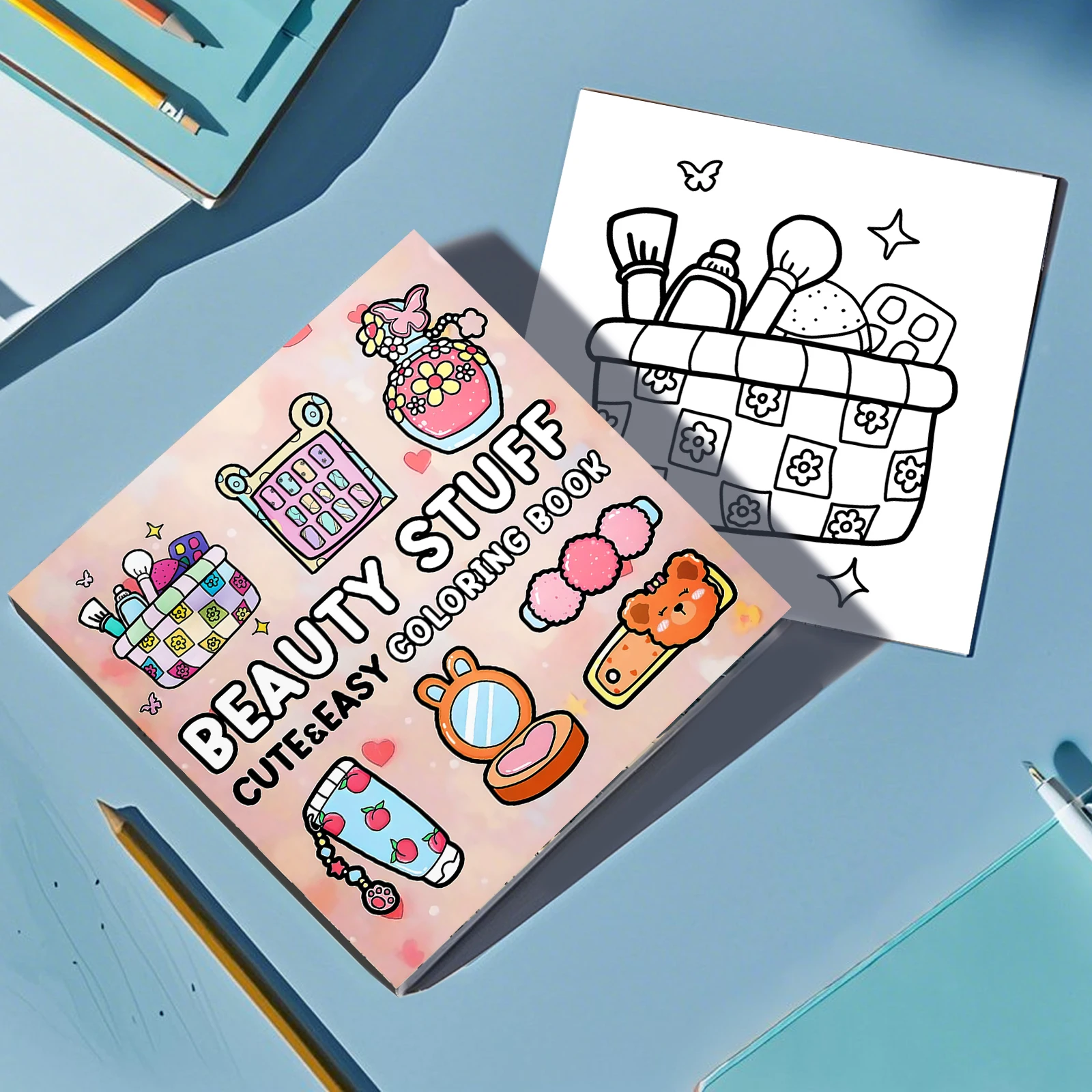 Beauty Stuff Coloring Book 24 Page Adult Picture Books Gift Birthday Party Relieve Stress Kill Time Graffiti Painting Drawing ﻿ 6