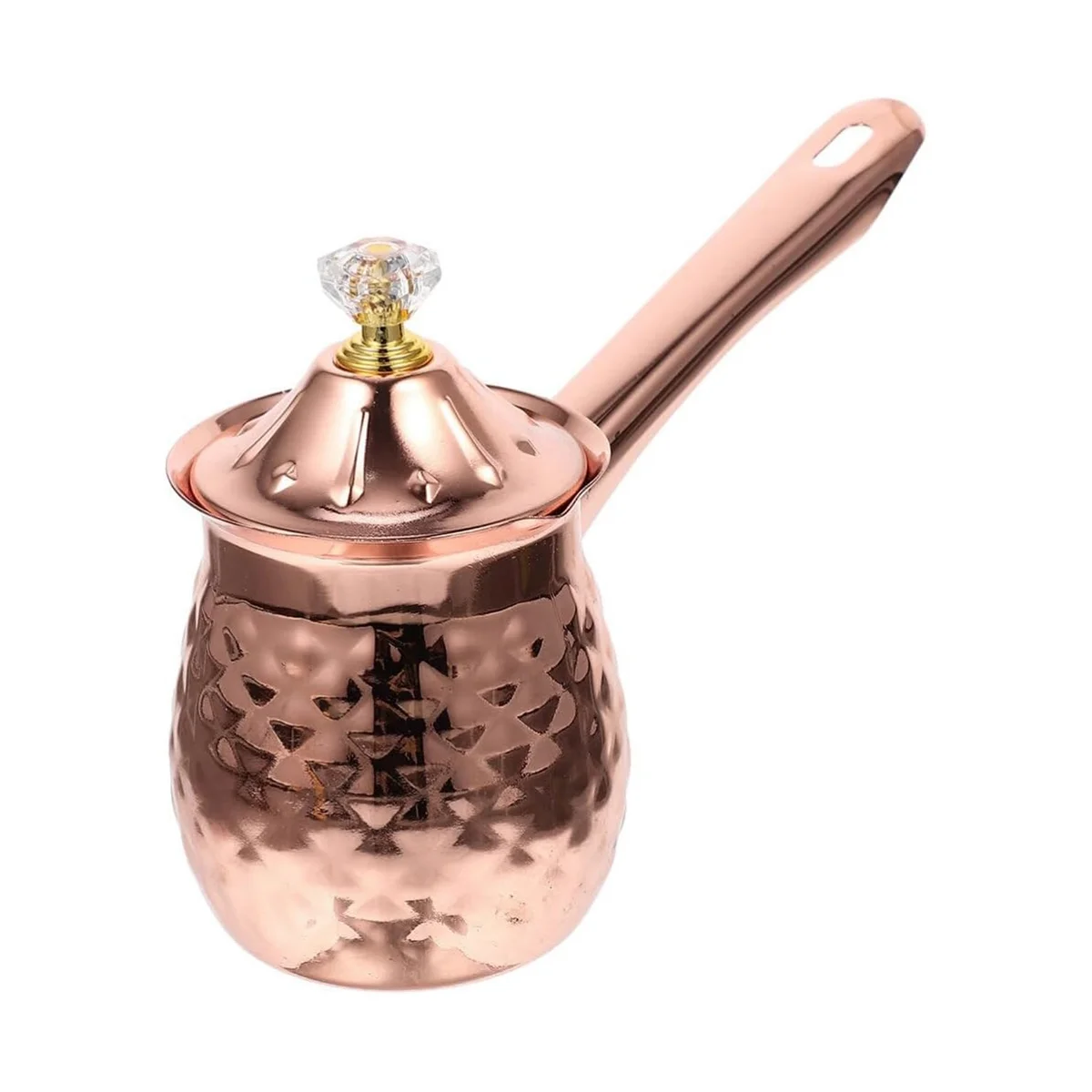 

Turkish Coffee Maker Copper Coffee Tea Maker Milk Warmer Hot Chocolate Maker Butter Melting Pot 600Ml