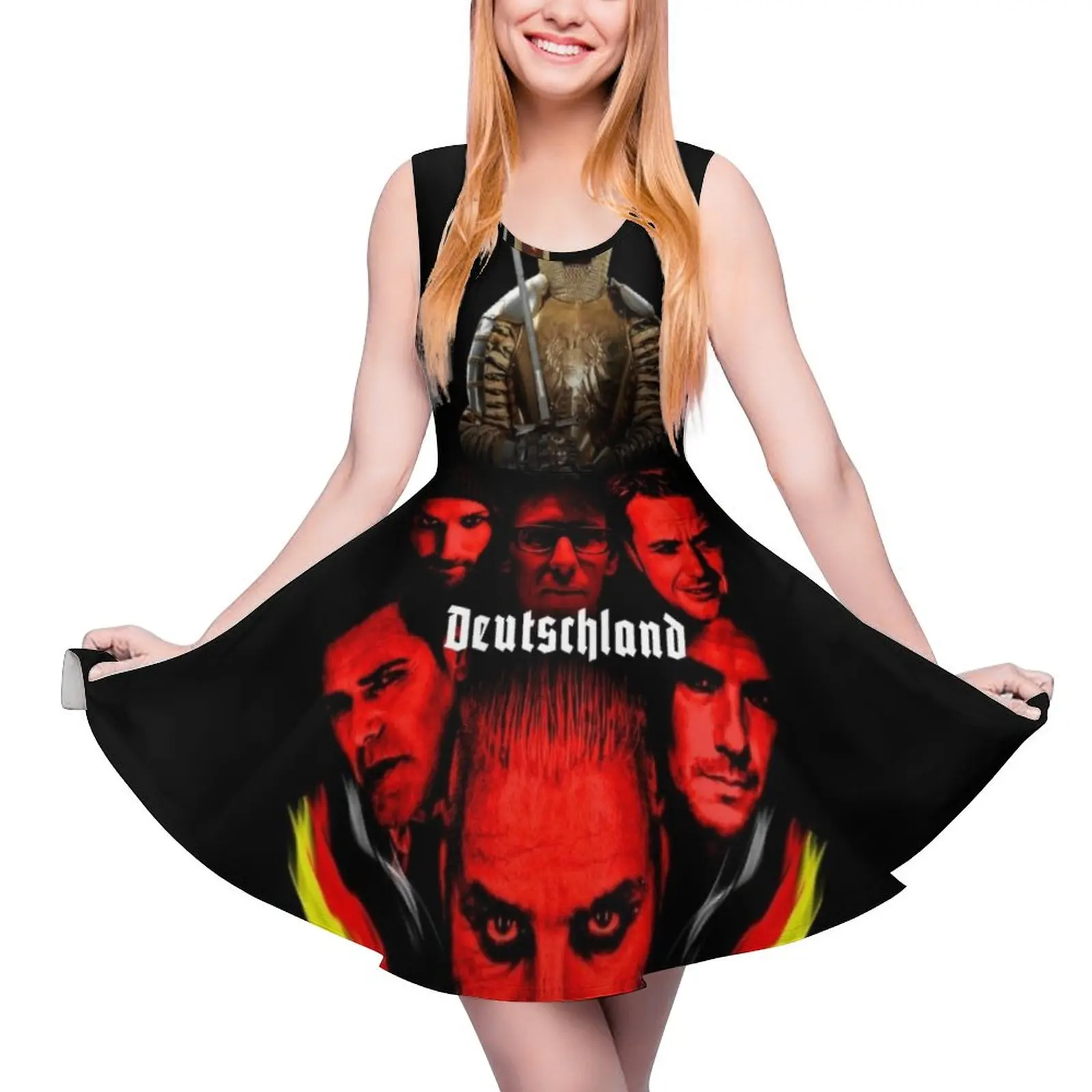 

Deuлland, платье без рукавов для девочек, женские платья, сексуальное платье для женщин