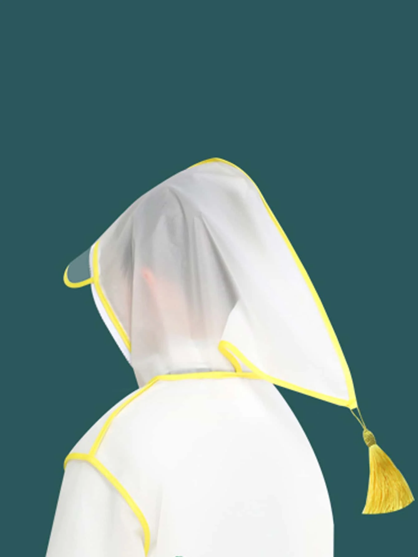 Raincoat Poncho Children's raincoat Boys and girls kindergarten primary school backpack cartoon cape waterproof poncho cartoon bear style