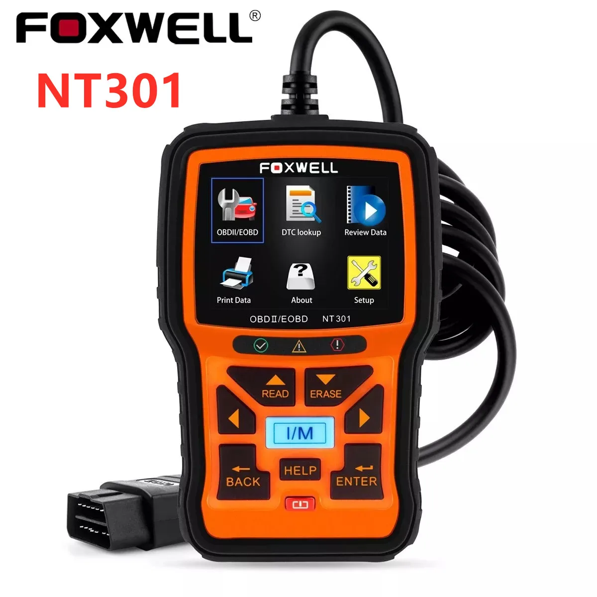 FOXWELL NT301 OBD2 Scanner Professional Engine Fault Code Reader CAN EOBD  ODB2 OBD 2 Automotive Car Diagnostic Tool - AliExpress
