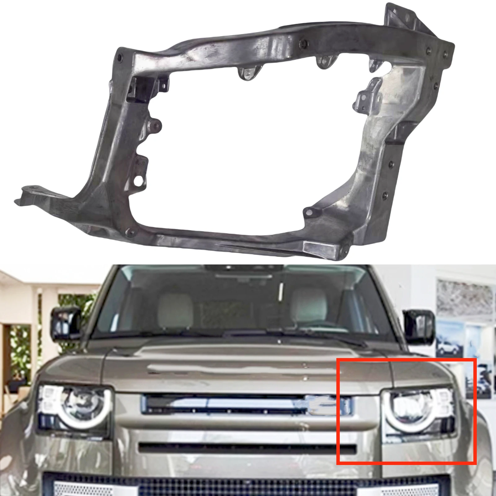 

1 шт. крепежный кронштейн для передней фары для Land Rover Defender