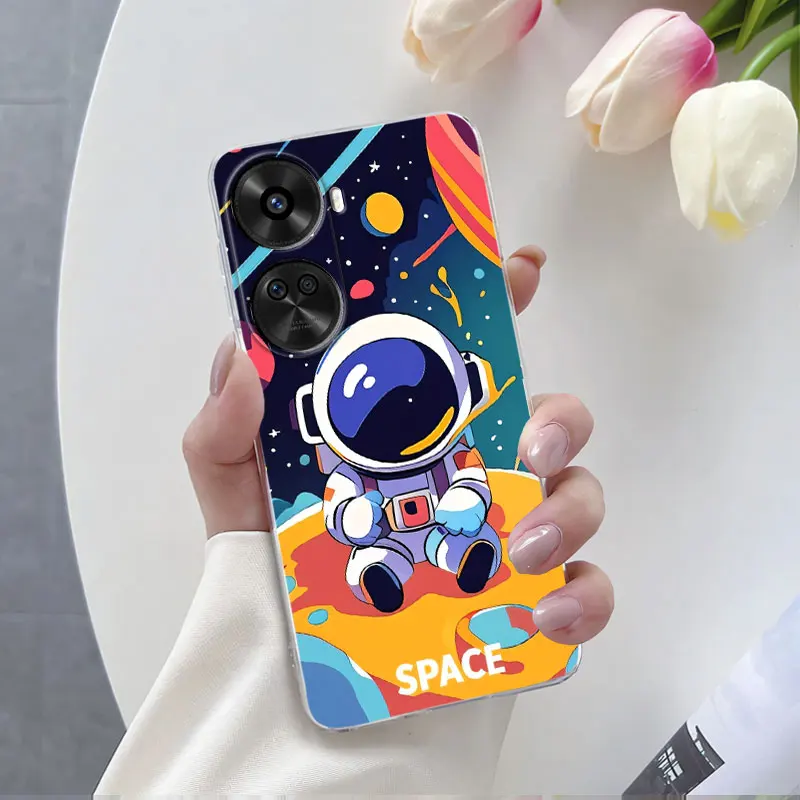 Luxury Floral Clear Silicone Protective Phone Case