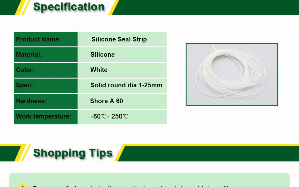 Silicone Rubber Seal strip (2)