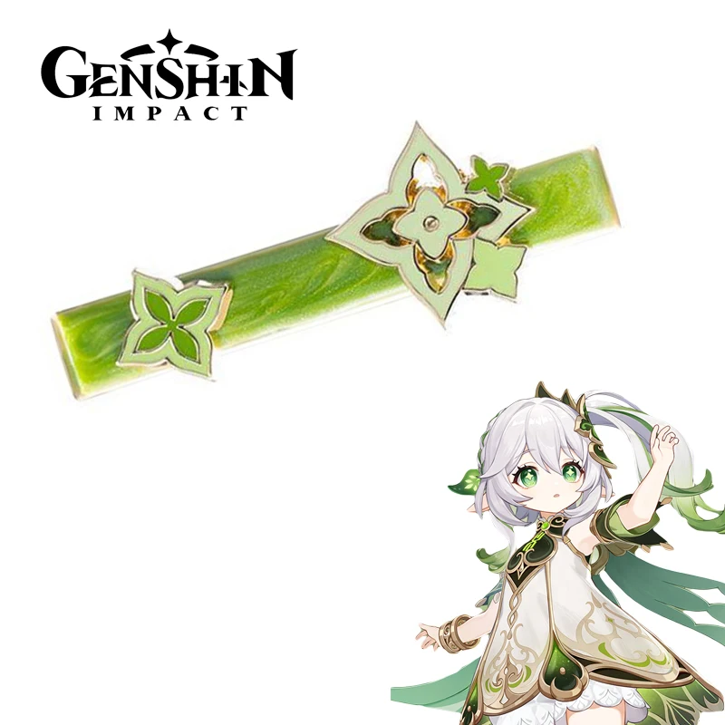 

Game Genshin Impact Nahida Cosplay Headwear Unisex Buer Lesser Lord Kusanali Hairpin Jewelry Hair Clips Accessories Gifts