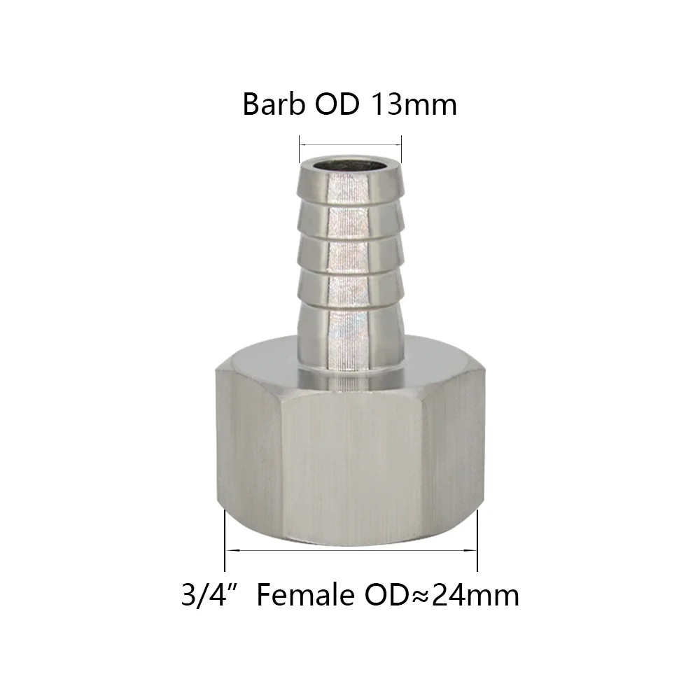YQBS 304 Edelstahl BSP Gerade Schlauchanschlüsse mit Innengewinde, Rohrverbindungsstücke für Sanitärinstallationen – Detail 24