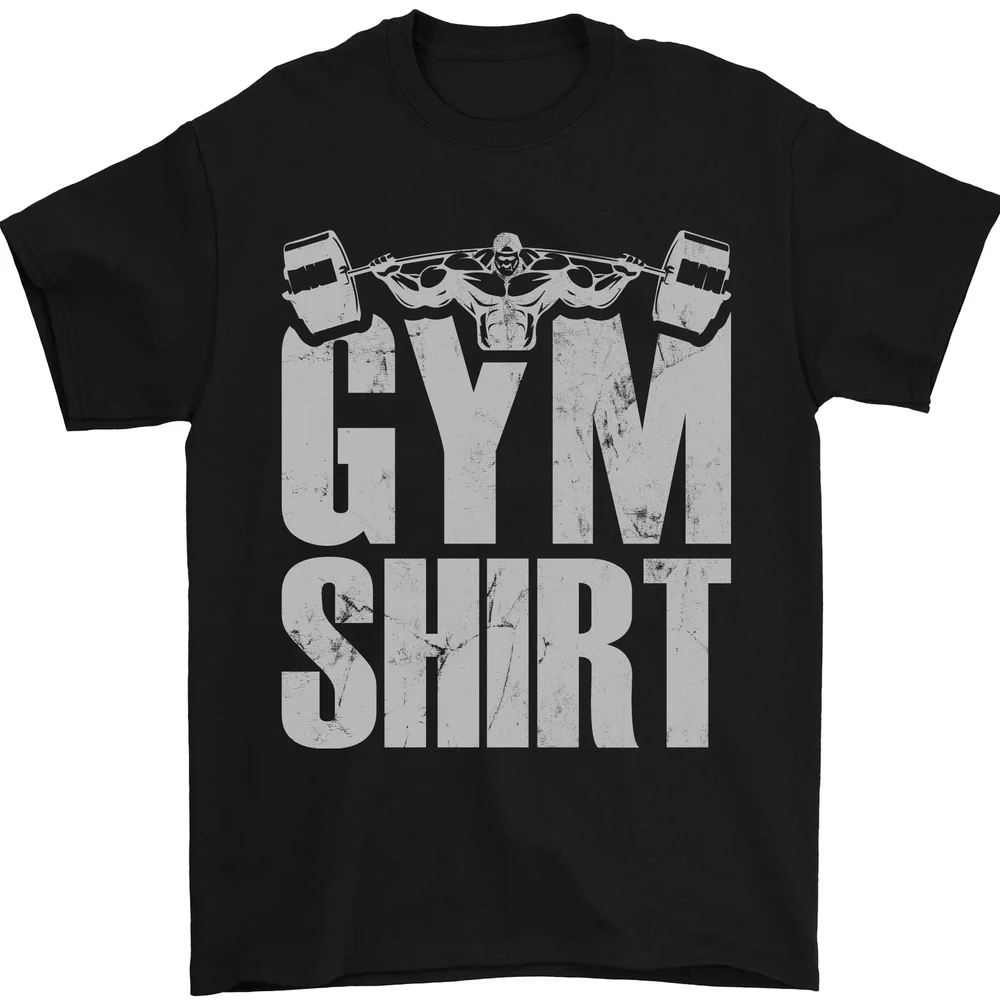 

Gym Training Top Bodybuilding Weightlifting Mens T-Shirt Cotton