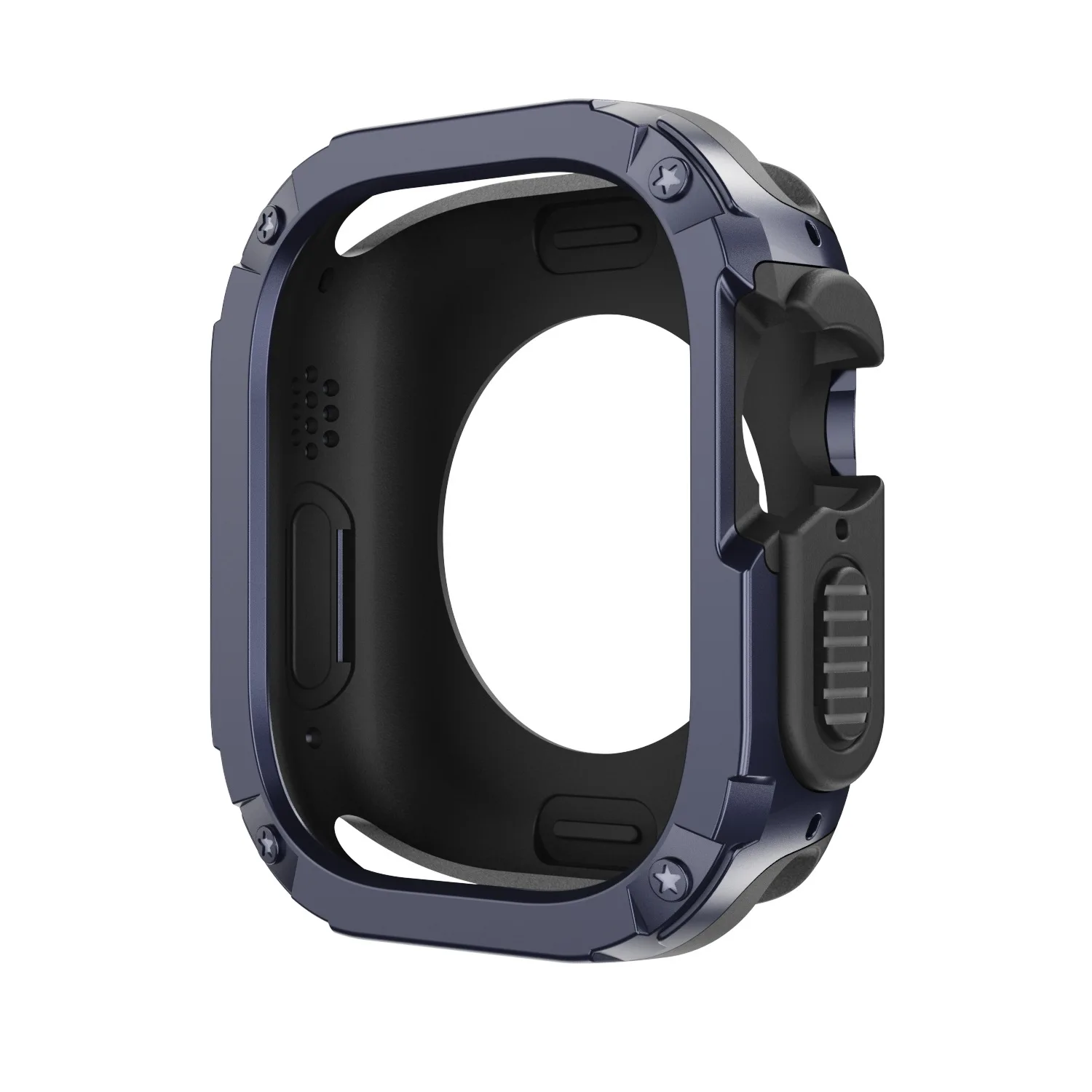 Apple Watch 시리즈 8/7/SE/6/5/4 용 2 in 1 케이스 Ultra 41mm 45mm 40mm 44mm 49mm TPU + PC iwatch 용 충격 방지 보호 범퍼