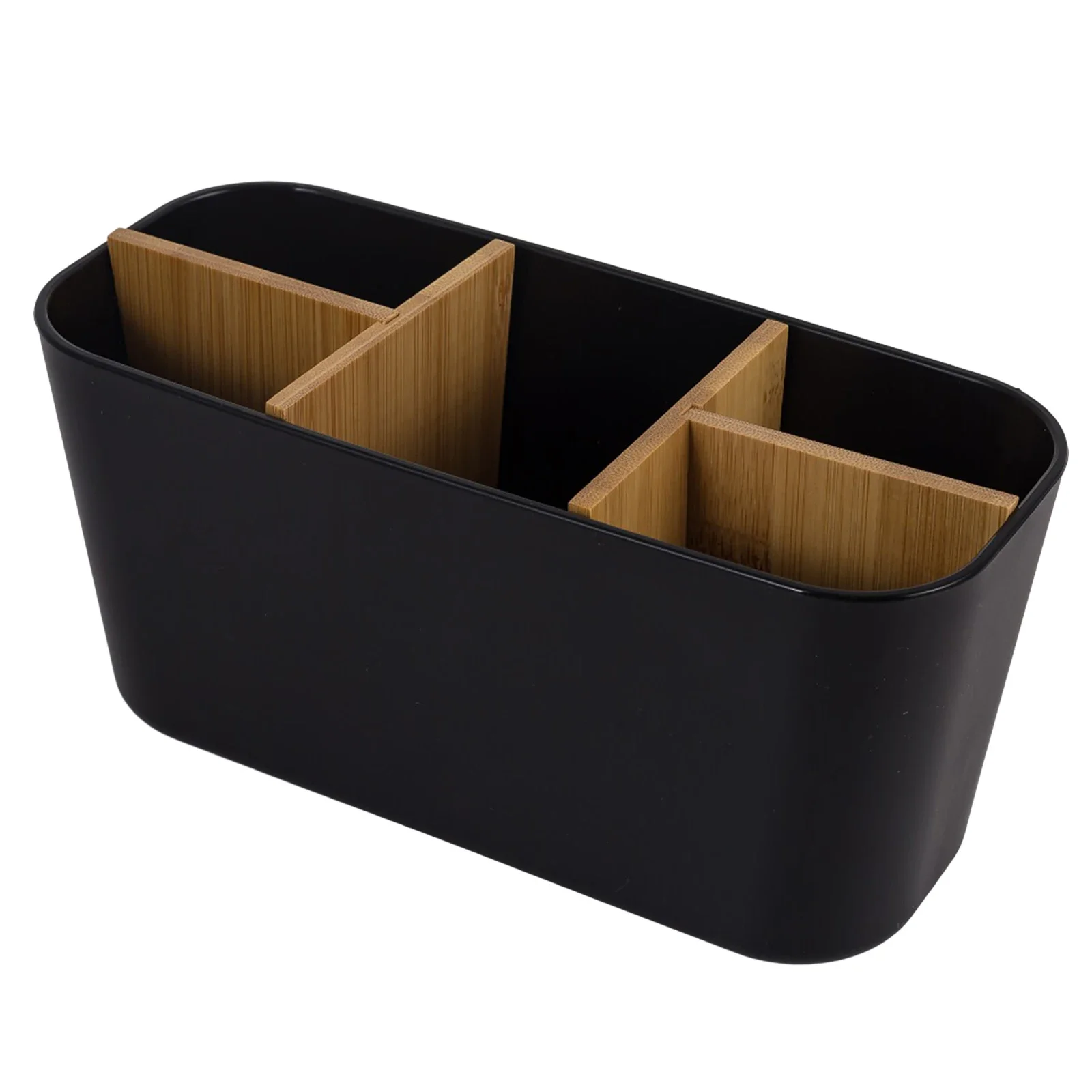 

Clutter Organizer Storage Box High Quality Pratical With Five Compartments 21*9*10cm Black Durable For Home Office