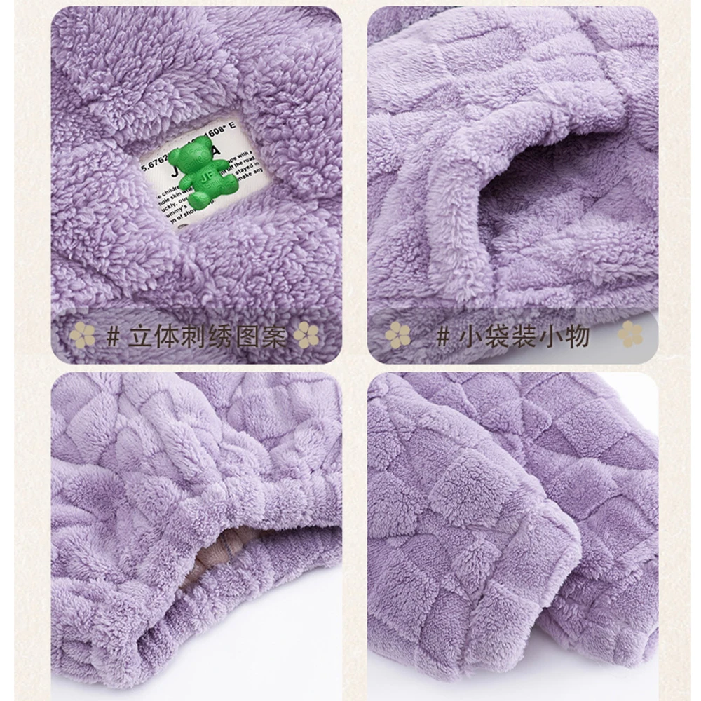 Windproof 3-layer Super Thicken Warm Pajamas for Couples Zipper Hooded Men's Winter Pajama Sets Comfortable Soft Pyjama Homme