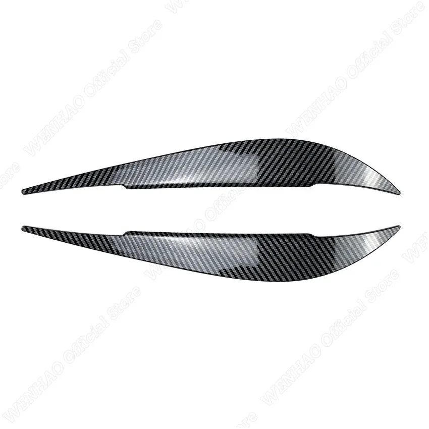 KMLONG Front Headlight Eyelids Eyebrows Headlamp Eye Lid Fit For BMW F32 F33 F36 4 Series 2014 2015 2016 217 2018 2019 2020 Cover Trim Sticker Styling Mouldings Automotive Headlight Brow(Carbon Fiber