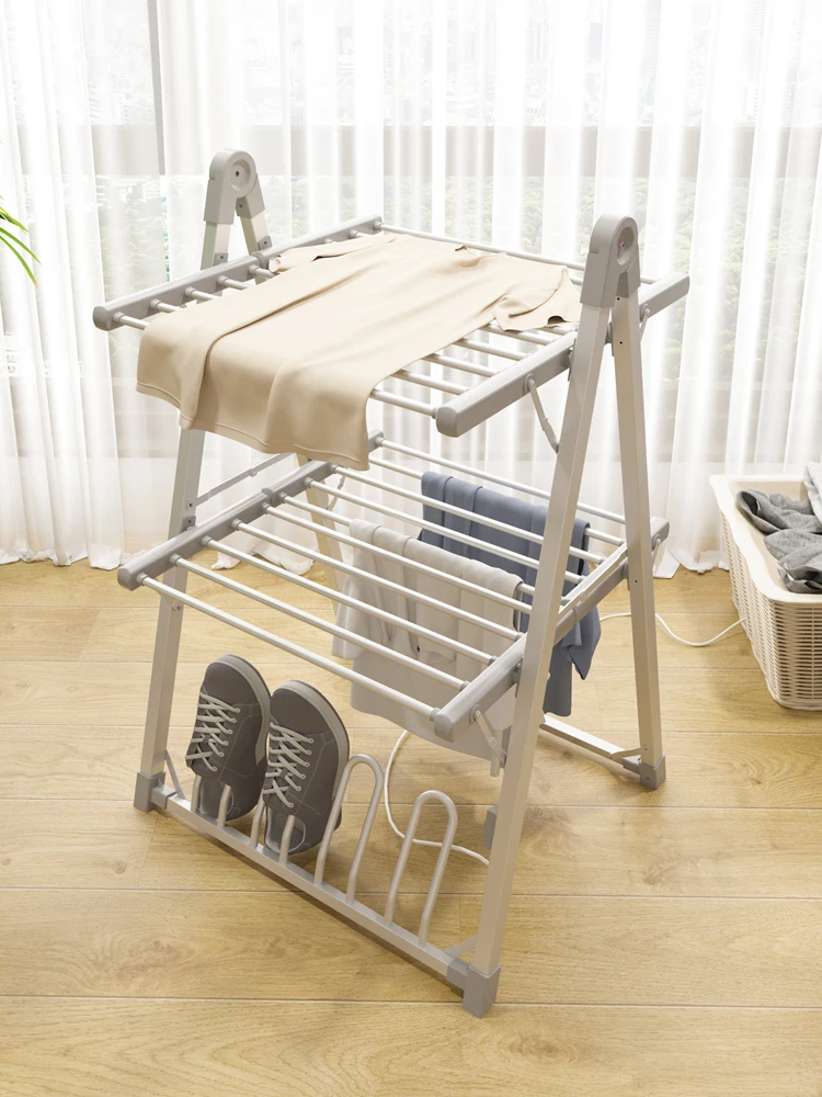 SHARNDY Clothes Dryer Household Electric Drying Rack Drying Clothes Small  Folding Multi-function Heating Clothes Dryer - AliExpress