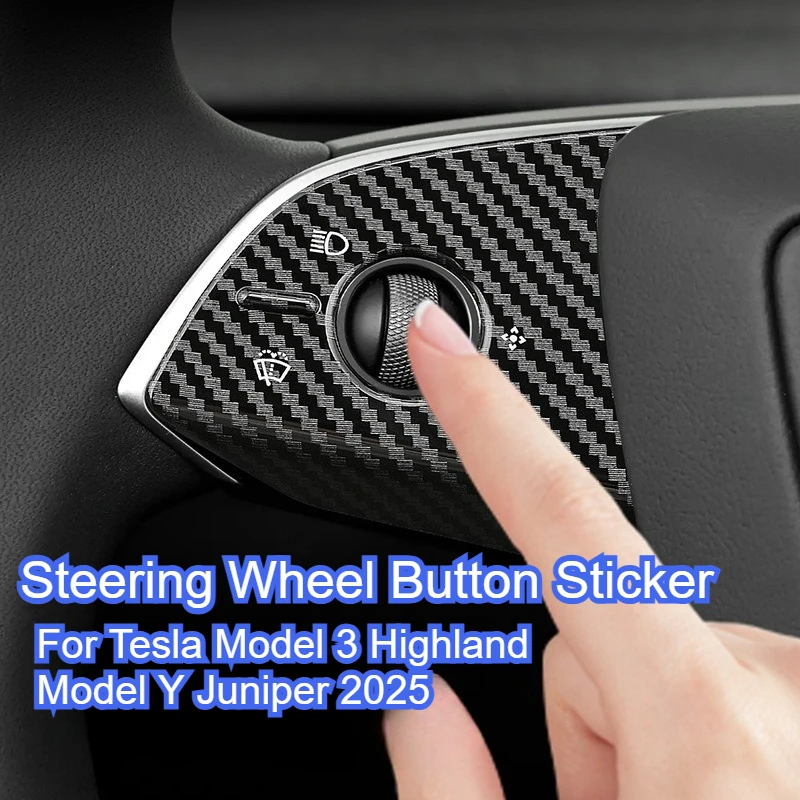 Protector de Volante en Forma de U para Tesla Model Y 2025, Modelo 3 Highland, Cubierta Protectora para el Volante, Nuevo Modelo Y Juniper Trim