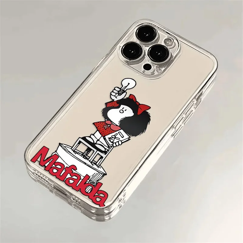 Mafalda Cartoon Design Clear Phone Case