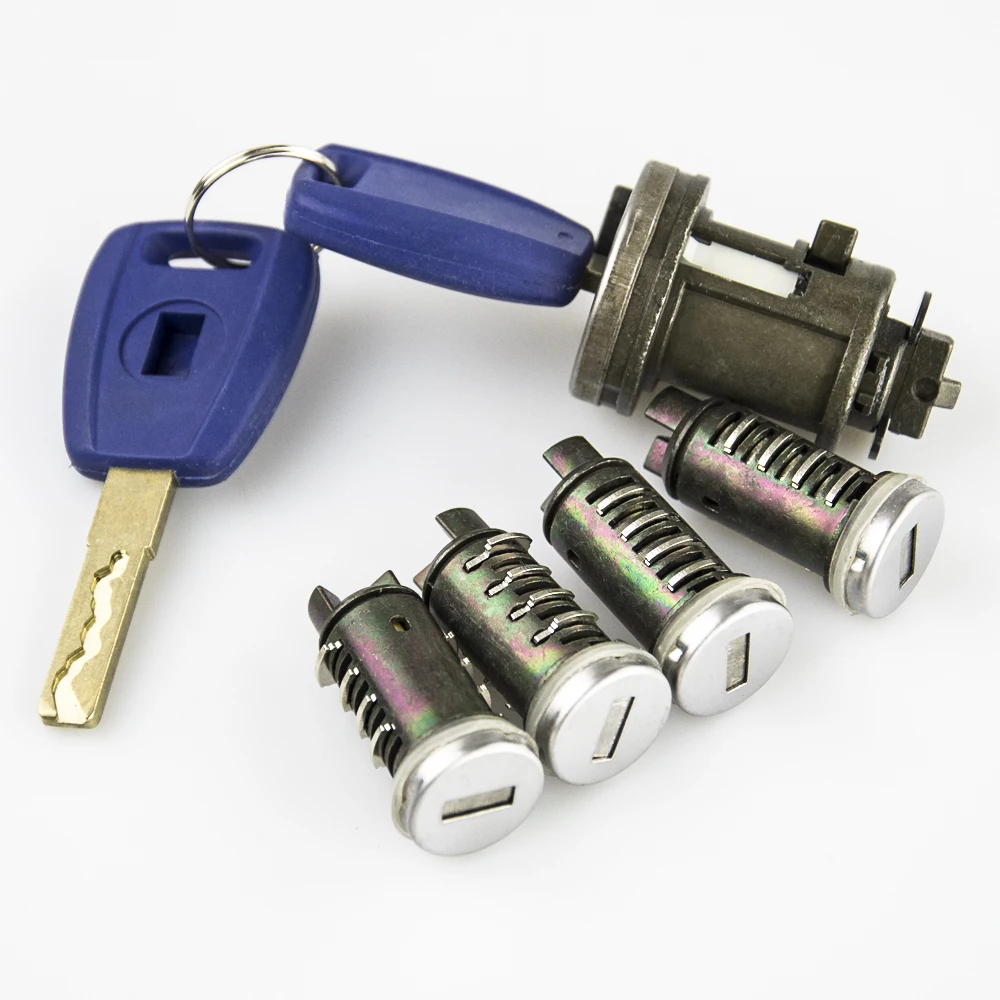 CHKJ Car Ignition Lock Set For Fiat Ducato For Peugeot Citroen SIP22 Blade Car Key Door Original Milling Cylinder Trunk Lock locksmith tools lock pick tools lock pick set cam lock set key blanks car key cutting machine