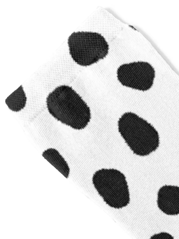 Dalmatian print - Black and white Dalmatian spot Socks cycling socks custom socks funny gifts socks luxe Women's Socks Men's