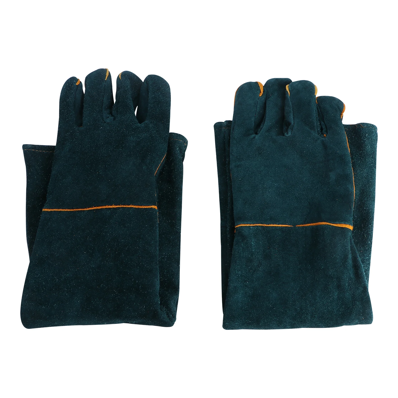 

1 Pair 60CM Long Thickening Cowhide Gloves Welding Protective Gloves Anti-bite Long Sleeve Gloves Heat Resistance Gloves for