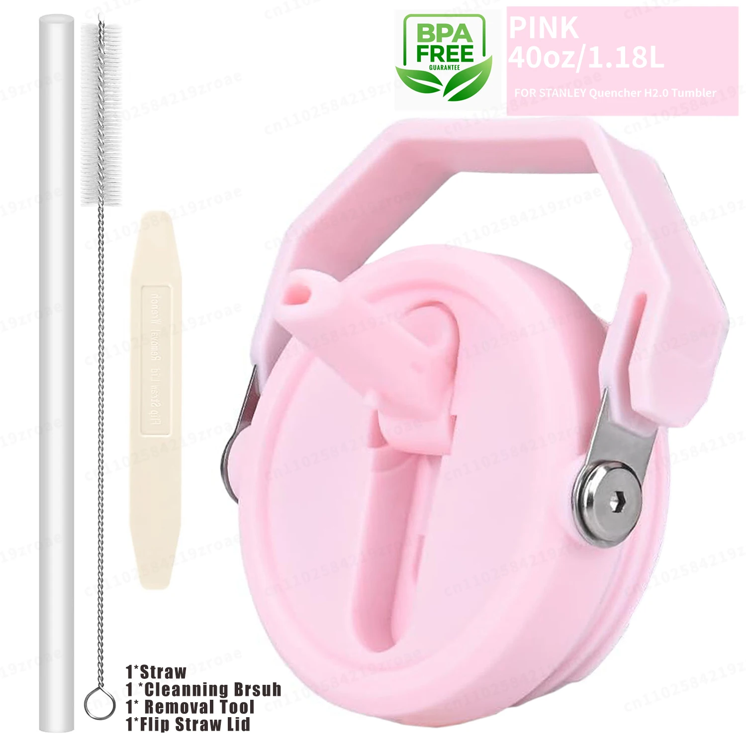 Leakproof Flip Straw With Brush & Removal Tool.