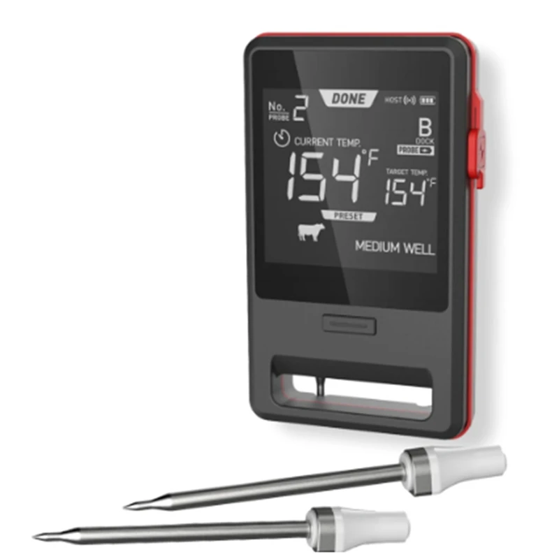 

1Set Wireless Meat Food Thermometer Remote Digital Kitchen Cooking Oven Tools Plastic
