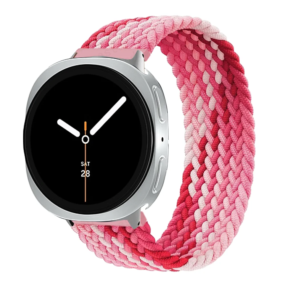 Braided Nylon Solo Loop Strap for Smartwatches - Adjustable Bracelet Band