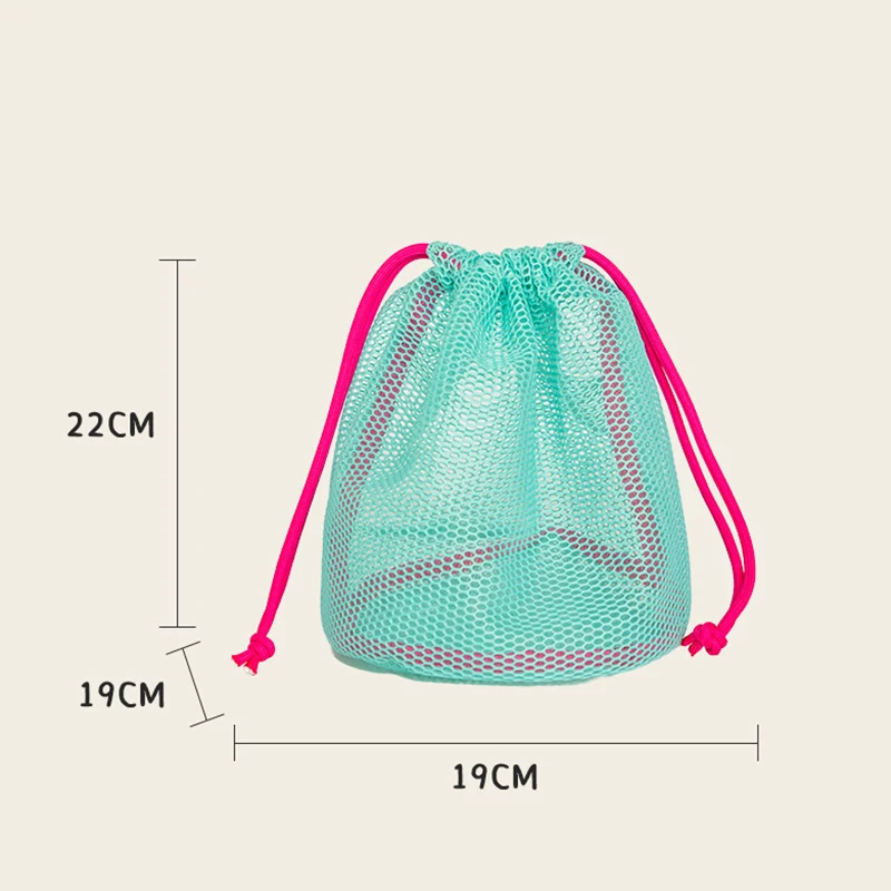 1pc Nylon Mesh Drawstring Storage Pouch Bag Multi Purpose Travel & Outdoor Activity Pouch For Digital Products Makeup Bag