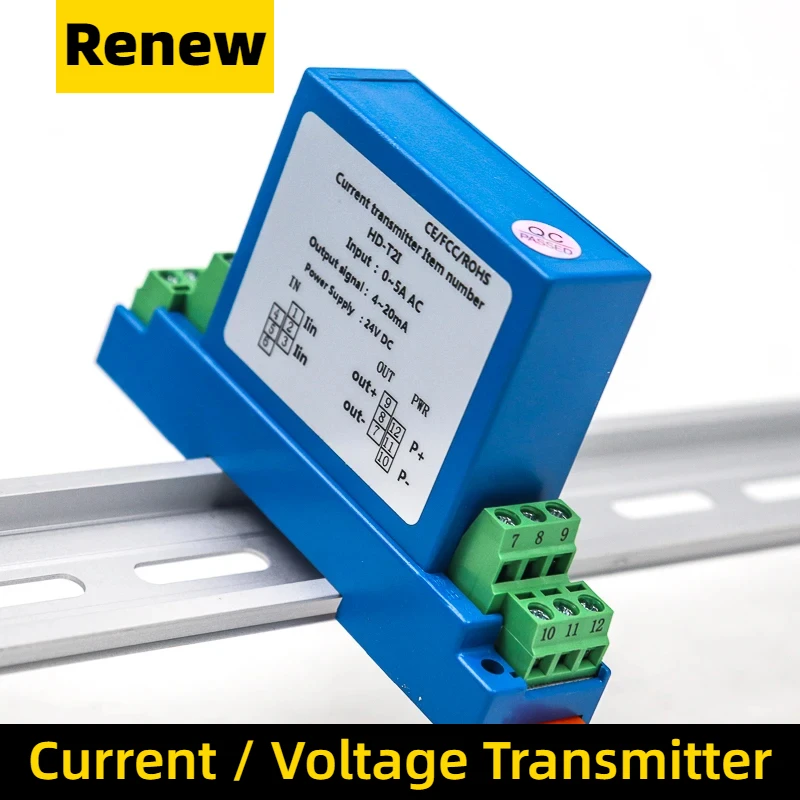 

Передатчик тока/напряжения 0-5Adc 0-35Vdc -5-+ 5Vdc 4-20mA модуль аналоговый датчик измерения постоянного тока