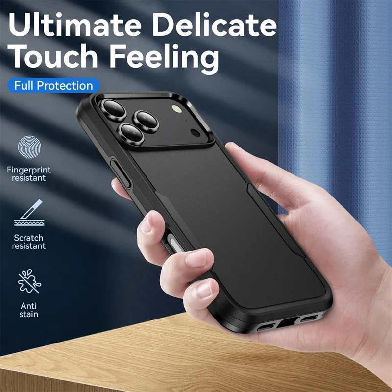 Heavy Duty Shockproof Armor Case - Durable PC+TPU Protective Back Cover
