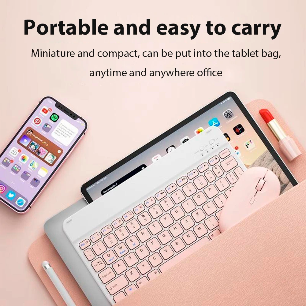 Bluetooth Keyboard Wireless Rechargeable 10 Inch Keyboard IOS Android Windows Tablet iPad Air Mini bluetooth keyboard