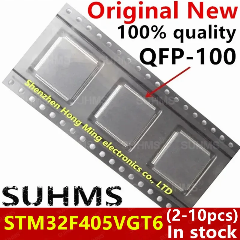 QFP-100 칩셋, STM32F405VGT6, STM32F405, VGT6, 100% 신제품, 2-10 개