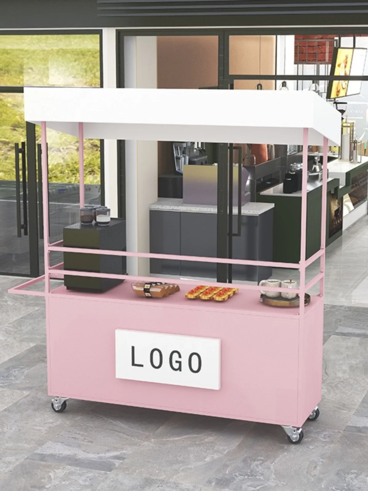 Mobile Stall Car Night Market Stall Small Cart Outdoor Mobile Promotion Car Shopping Mall Display Table Float