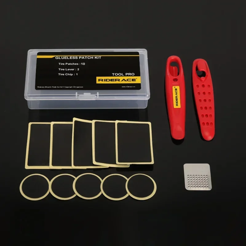 Reparaturset für Fahrradreifen, Reifenschlauch, Reparaturwerkzeug-Set für die Reparatur von Schläuchen, Reifenfüller, leimloser Kaltflicken ﻿ – Detail 12