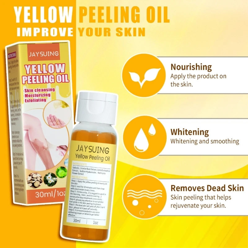 50LD Yellow Peeling Oil Super Strength Peeling Solution for Dark Skin Exfoliator