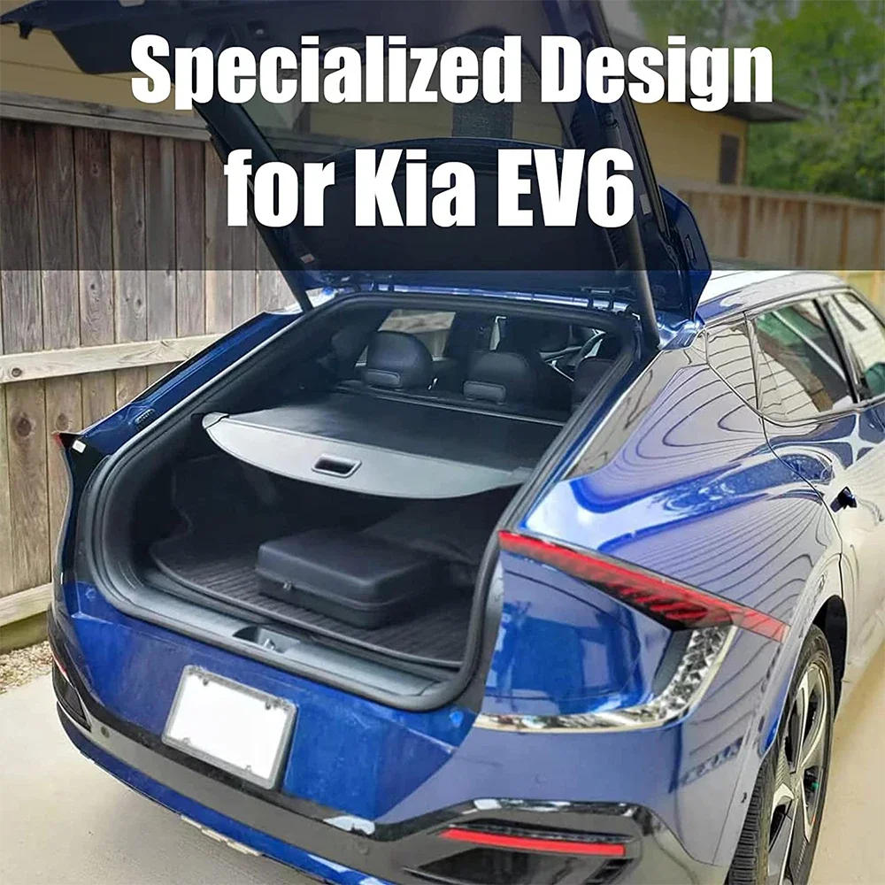 Étagère Arrière Rétractable de Coffre pour KIA EV6, Housse