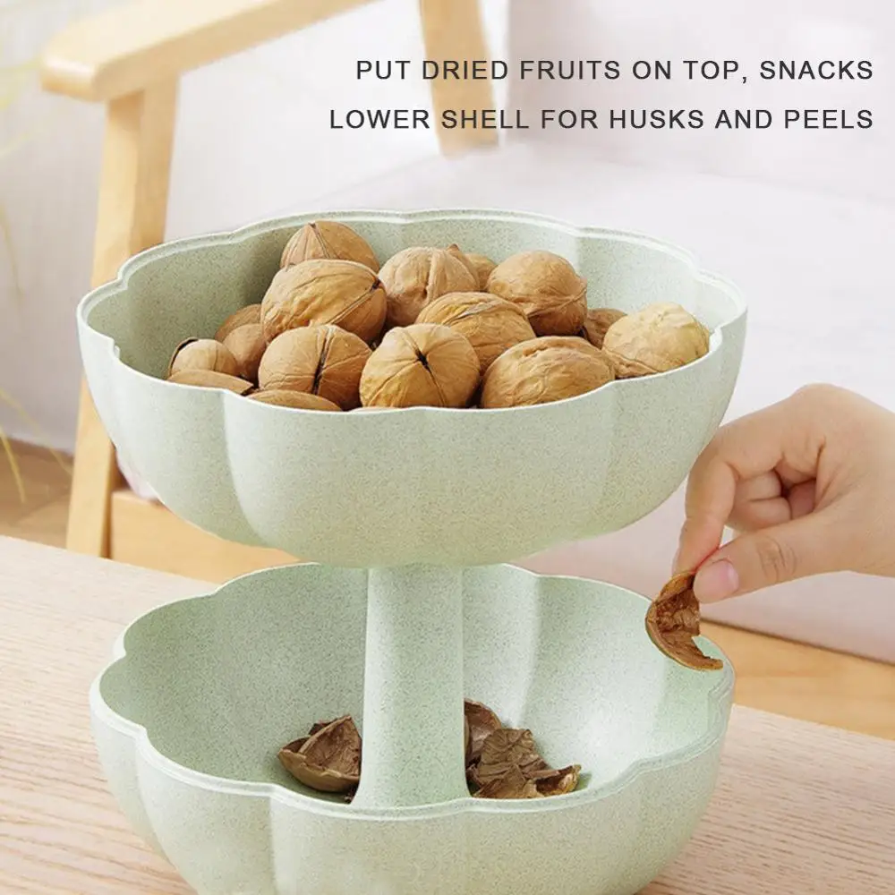 Pumpkin Shaped Fruit Plate Halloween with Lid Home Living Room