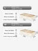 1PC Fabric perspective bed bottom storage bag, clothing storage bag, suitable for storing empty space under the bed at home 6