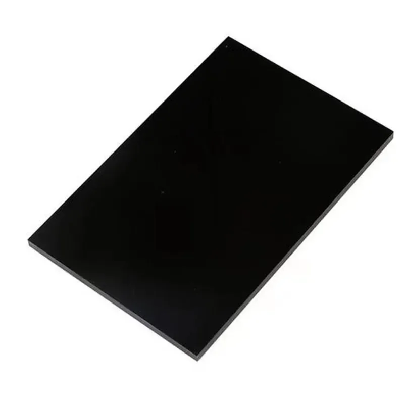 Acrylic Board Glossy Pure Black Plexiglass Plastic Sheet Organic Glass Polymethyl Methacrylate 1mm 3mm 8mm Thickness 200*200mm plastic acrylic sheet