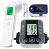 Medical Arm Blood Pressure Meter Tensiometers Tonometer Cuff Fever Thermometer Oximeter Heart Rate 3 IN 1 Set 3