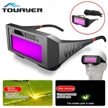 

Automatic dimming welding glasses Welding mask automatically darkens Special anti-glare glasses Welding protective glasses