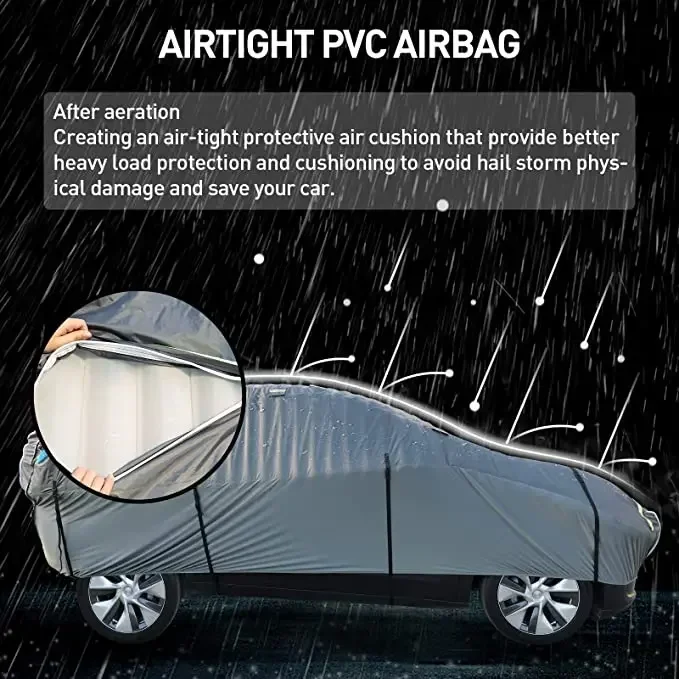 Inflatable Hail Storm Protection Car Cover Inflatable Hail Protection Folding Garage Car Cover