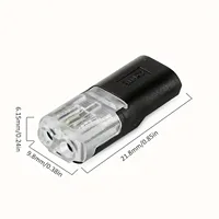 20/30/50/100 Pieces of Locking Plug-In Dual-Wire Led Connectors, 2-Pin 2-Way Universal Compact Cable Connectors - Image 2