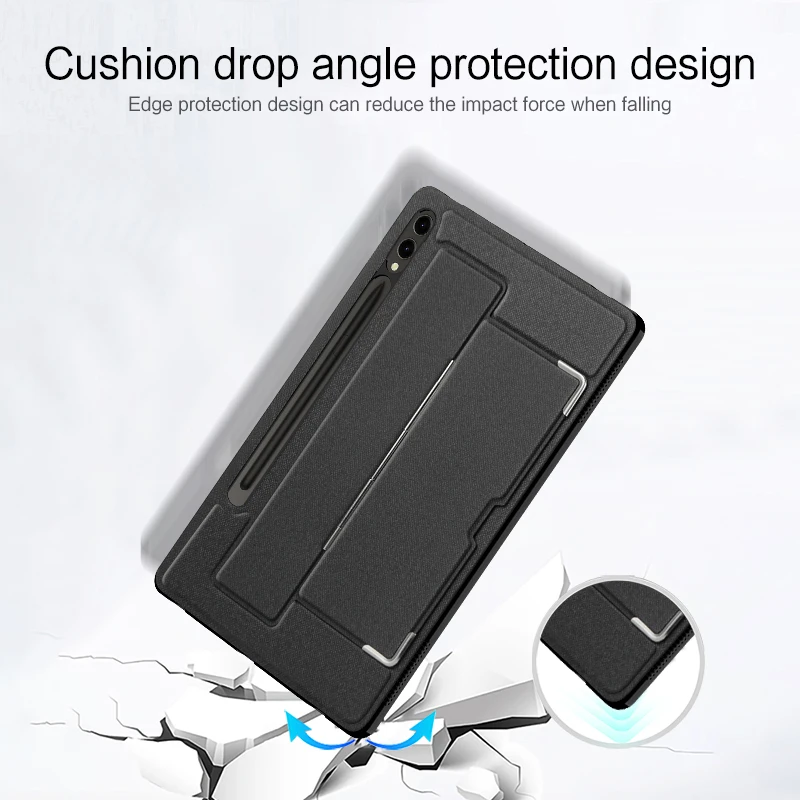 Suporte Capa Shell para Samsung Galaxy Tab Cases Traseiros Kickstand s9 Plus 124 Sm-x810 Sm-x816b Sm-x818u 124 - Imagem 4