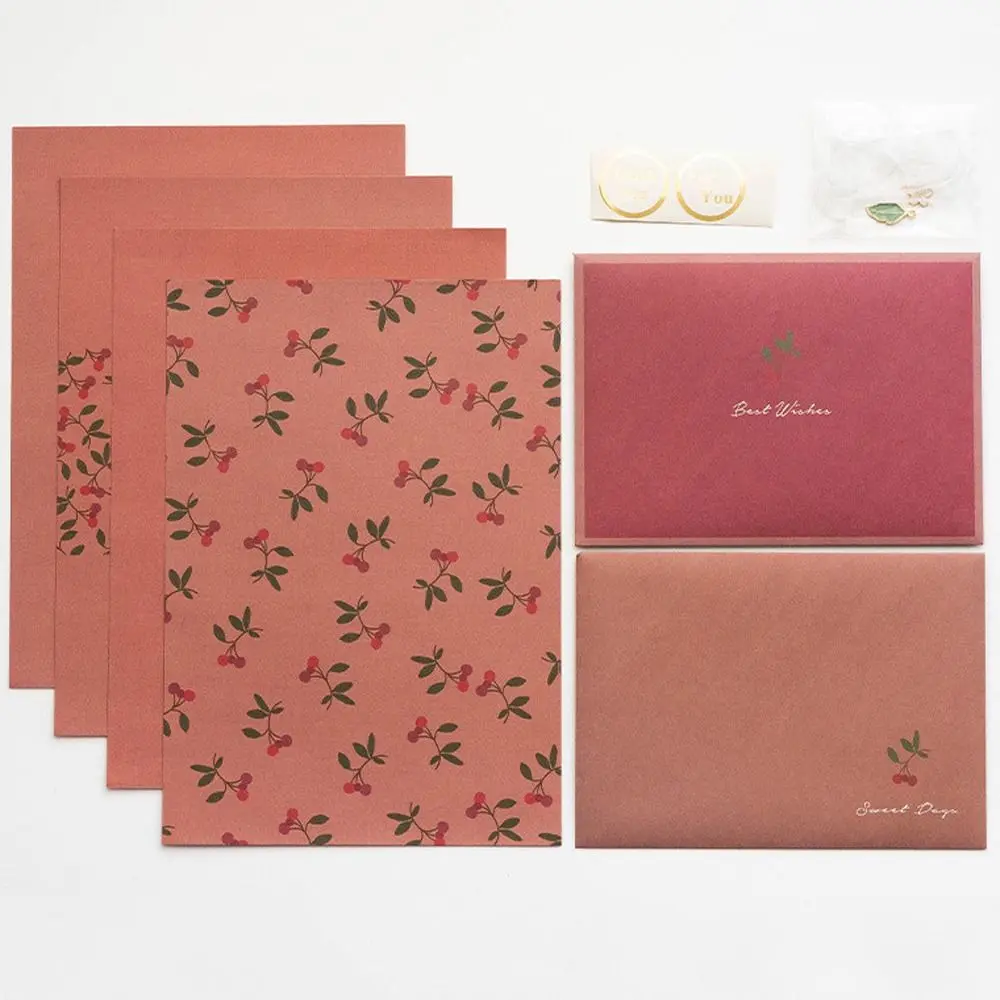Floral Envelopes & Stationery Set with Stickers – DIY Postcards & Greeting Pads